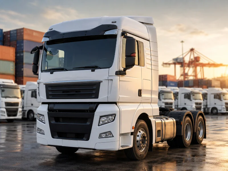 Camion tracteur SITRAK C7H 6x4 organisé dans un chantier d’exportation en Chine, la configuration qui fixe son prix
